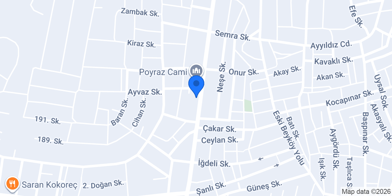 Maraş Dondurma konumu