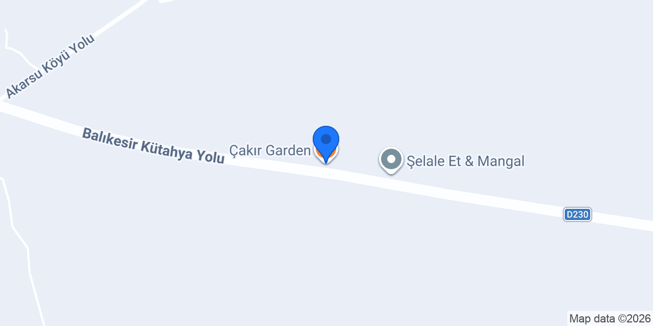 Çakır Garden konumu