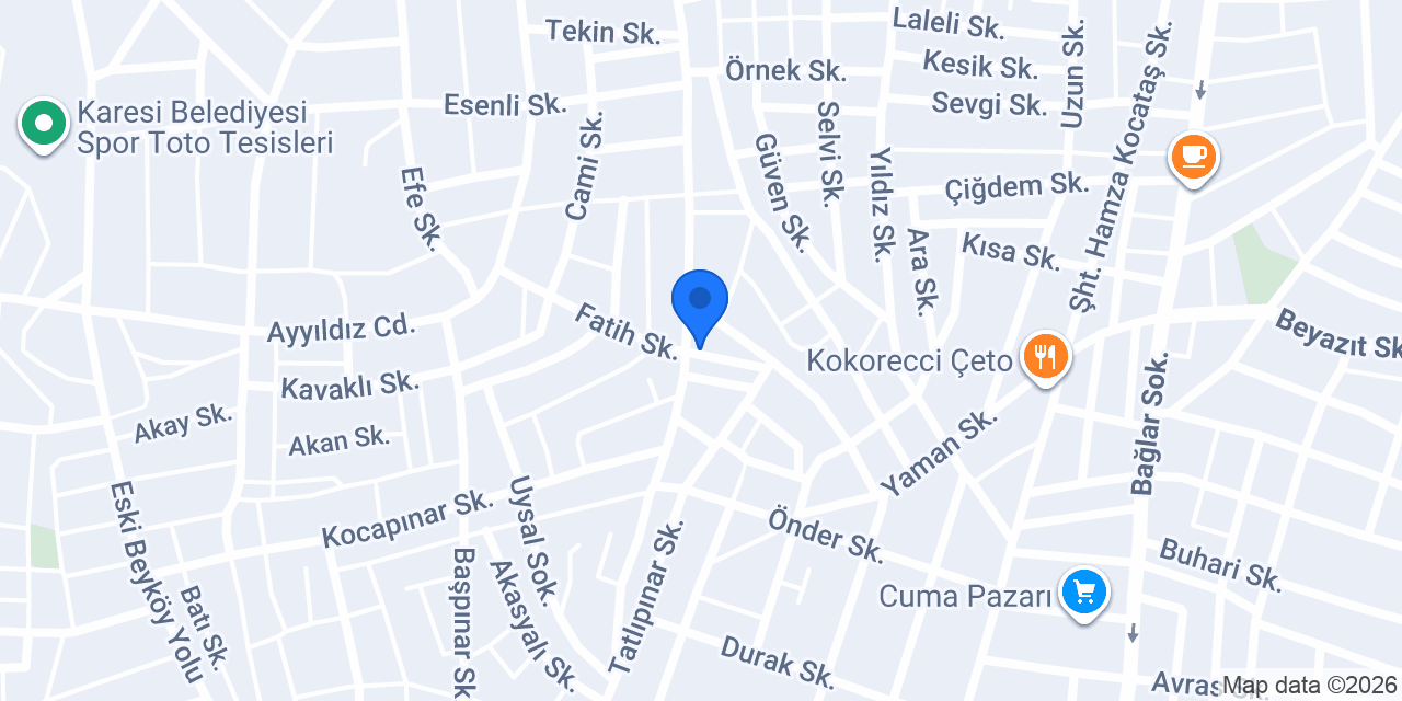 Balıkesir Fiber Optik & Network konumu