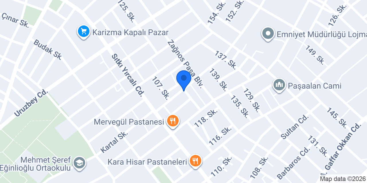 Berra Atmaca Mimarlık konumu