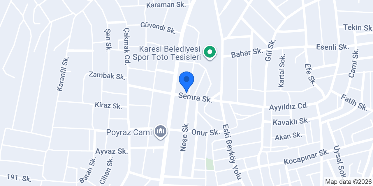 BALIKESİR YALÇIN TEKNİK YAPI SAN. Ve TİC. LTD. ŞTİ. konumu