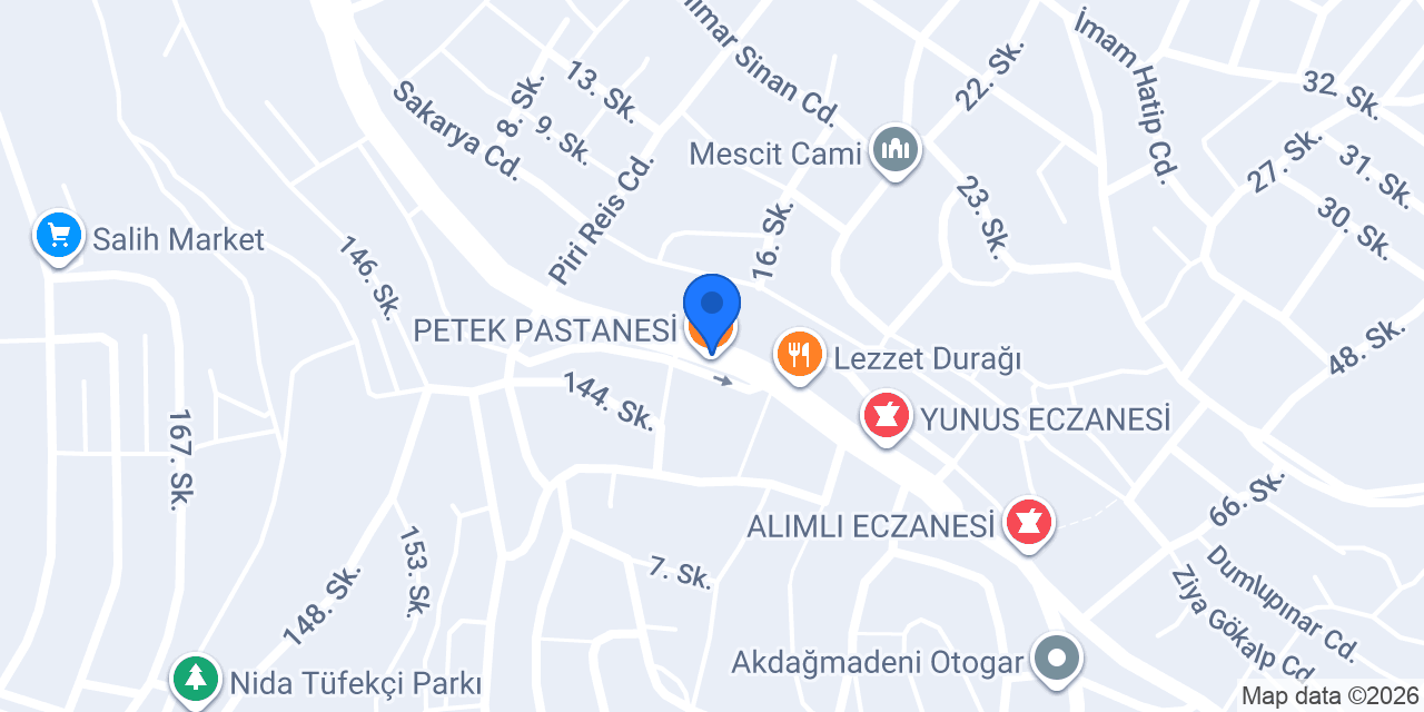 PETEK PASTANESİ konumu