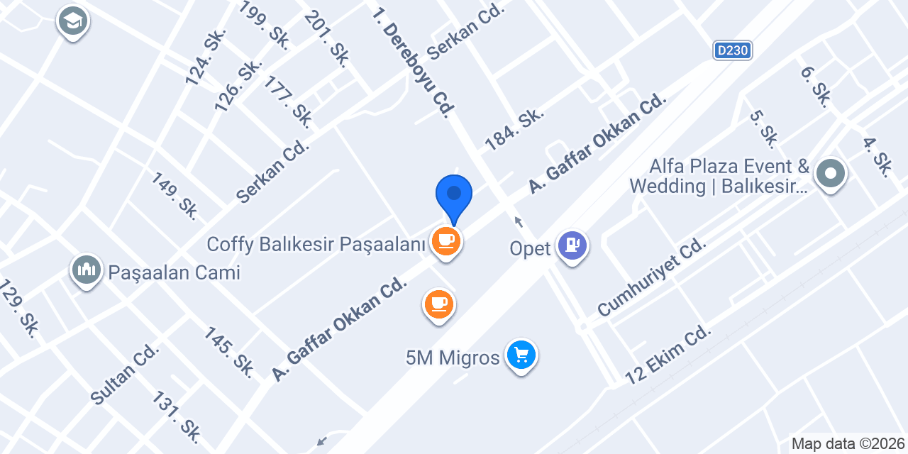 Cafe Lunaria Balıkesir konumu