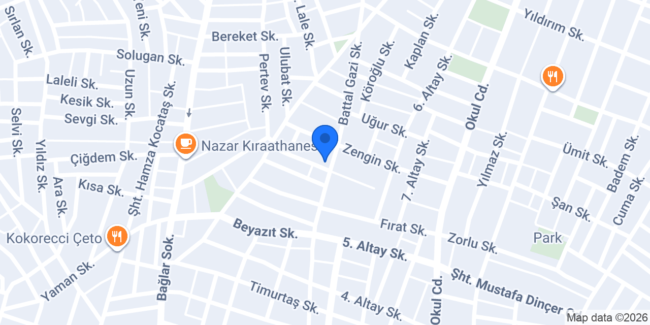 Huzur Eczanesi konumu
