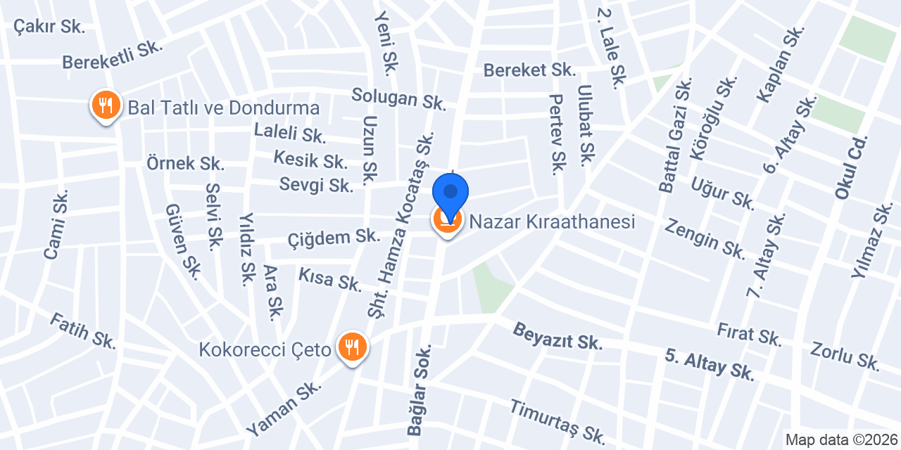 Sez10 Börek konumu