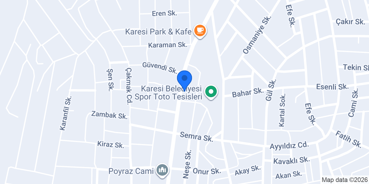 Balıkesir Yiğit Çelik Kapı / Kumru Yapı konumu