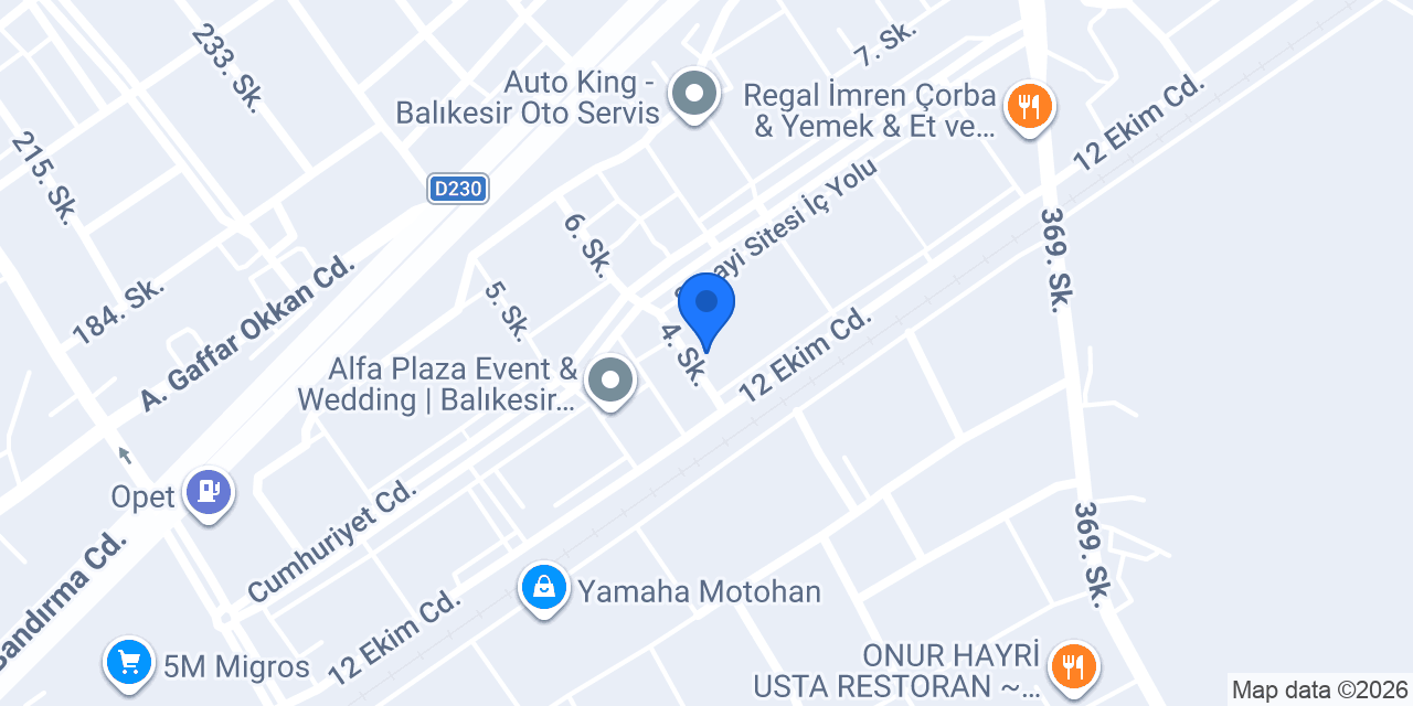 Teknik Opel Özel Servis konumu