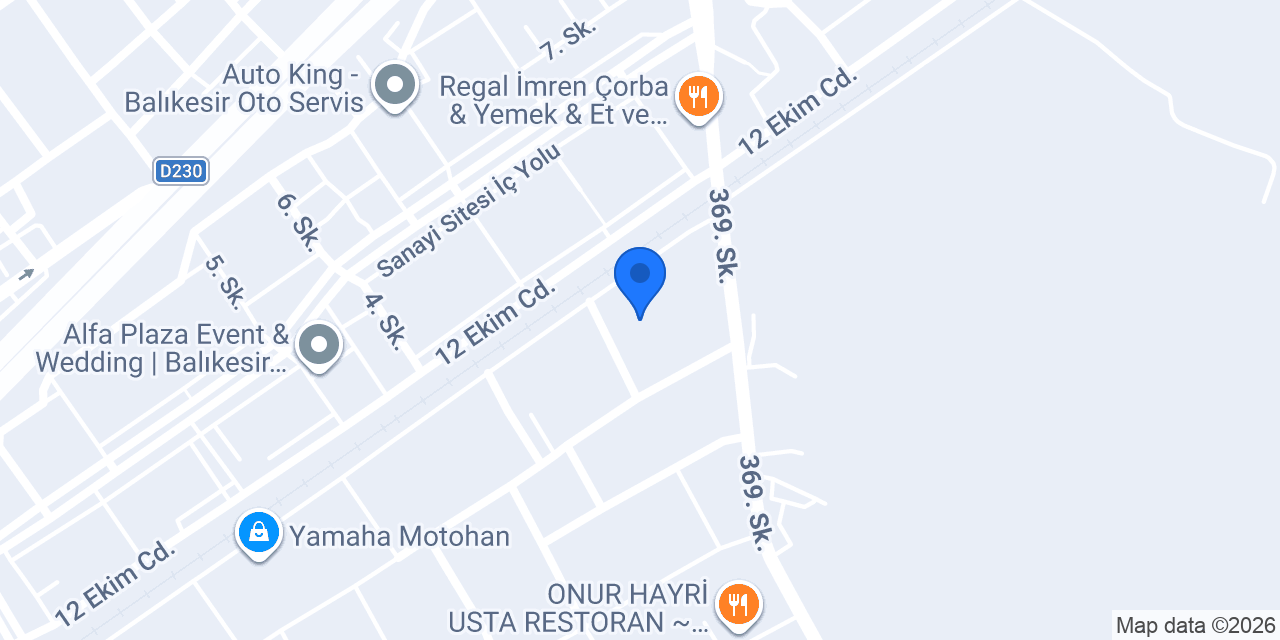 ProSer - RS Servis Balıkesir Hasar Onarım Merkezi konumu