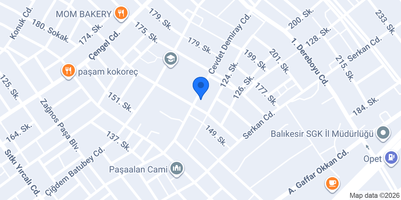 Küçükev Lokantası konumu