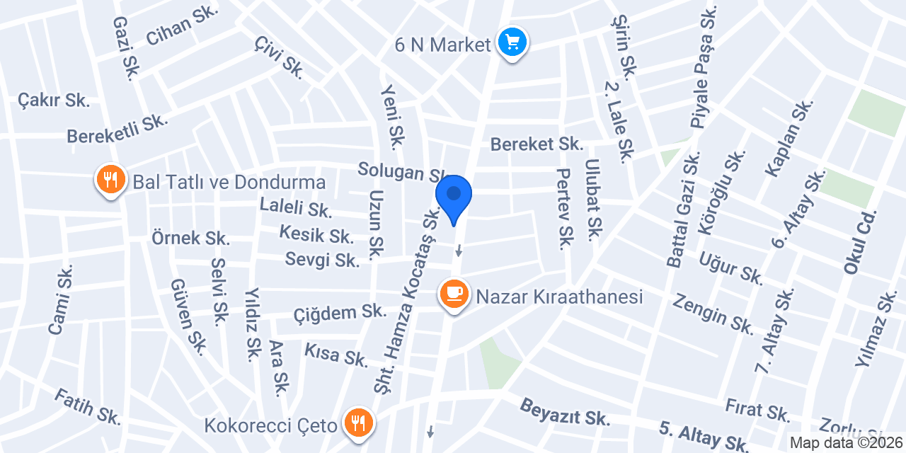Korkmaz Pide Salonu konumu