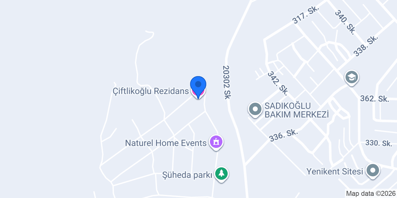Çiftlikoğlu Rezidans konumu