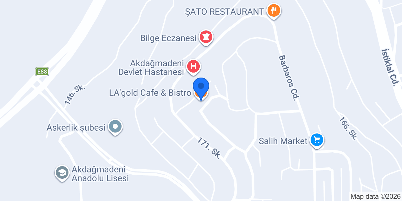 LA'gold Cafe & Bistro konumu