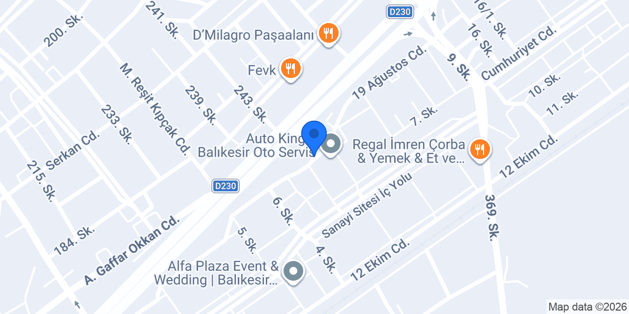 Balkır Oto Lastik Kaplama konumu