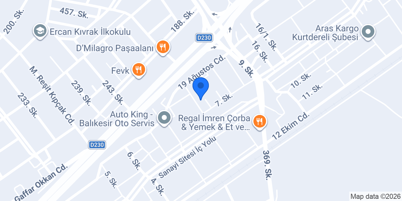 Aycan Oto Garage konumu