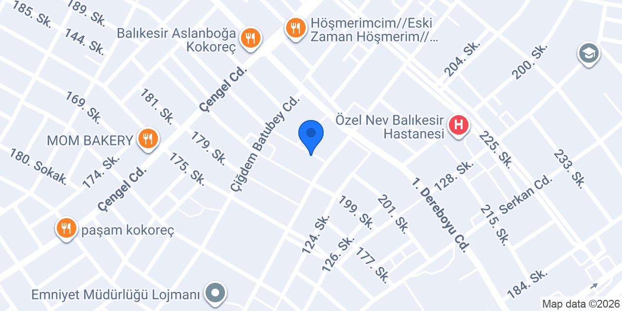 Mef Sıhhı Tesisat konumu
