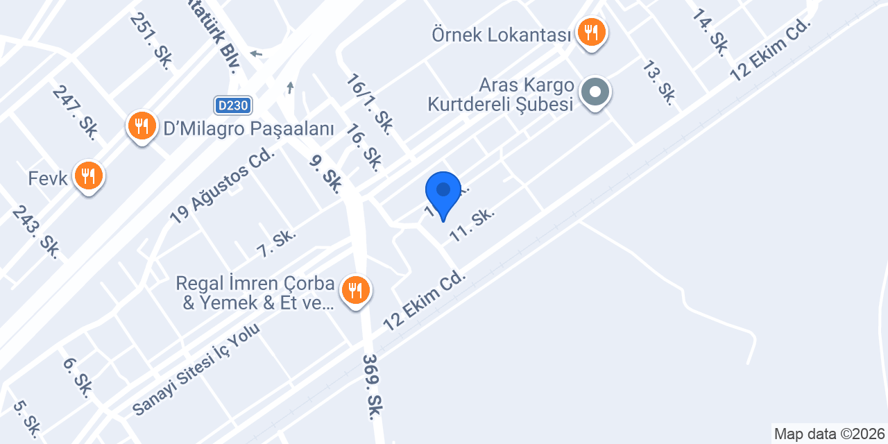 Özop Otomotiv konumu