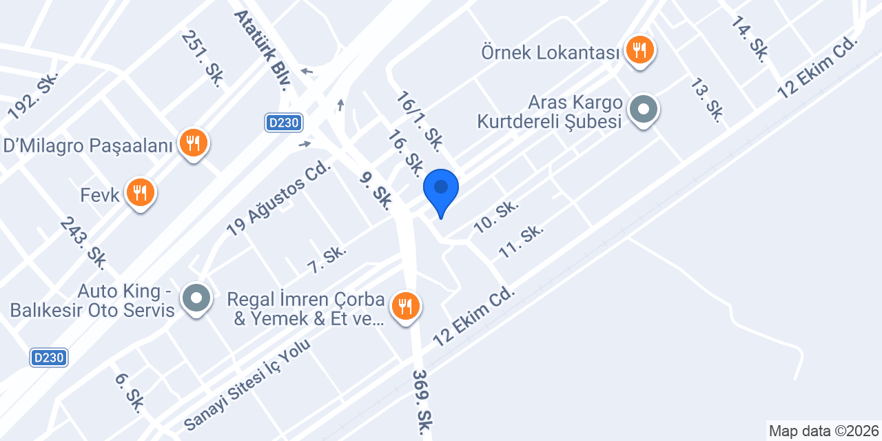 Çelik Oto Lastik konumu