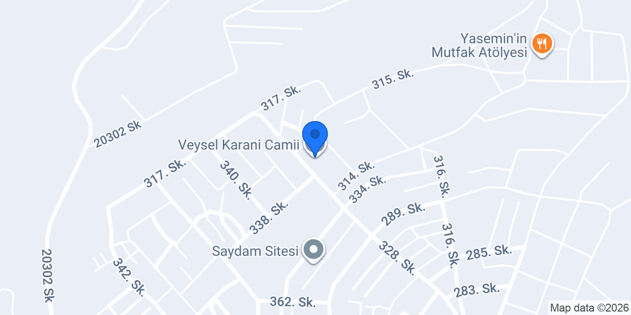 Veysel Karani Camii konumu