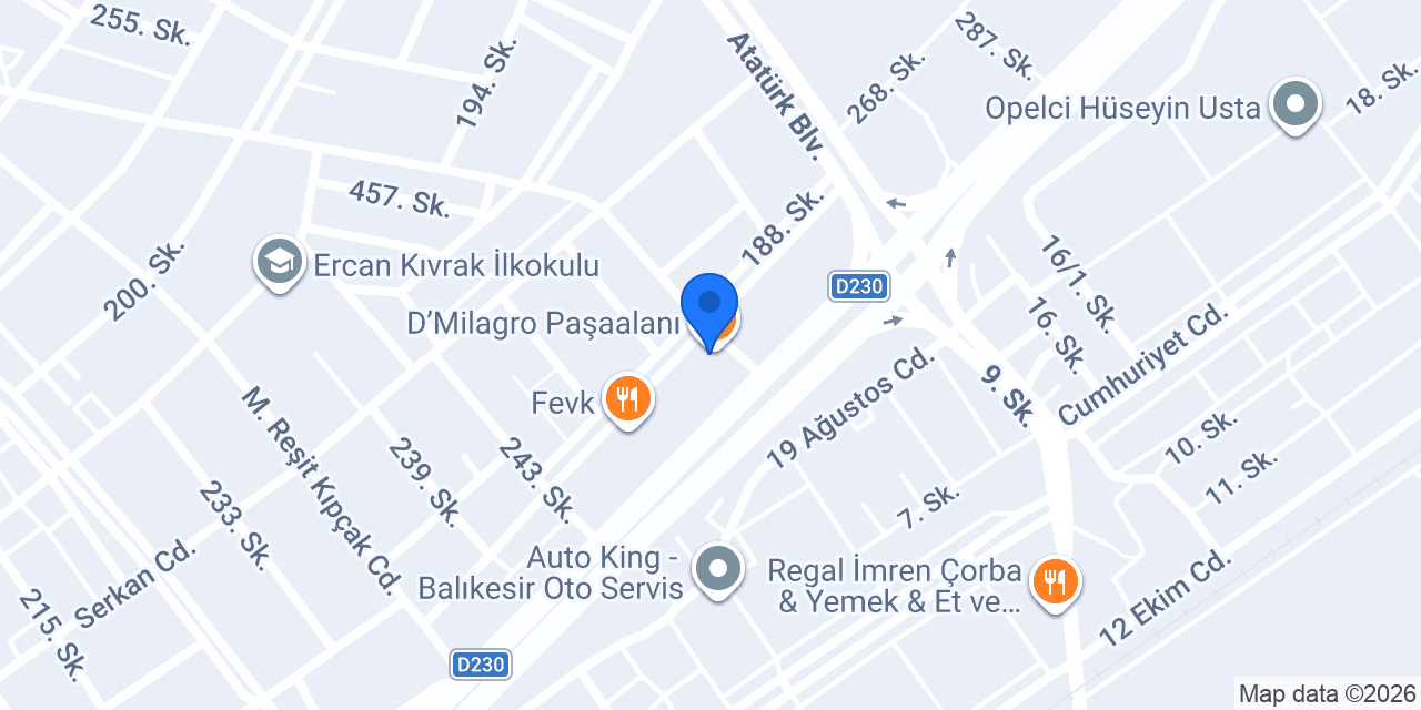 D’Milagro Paşaalanı konumu