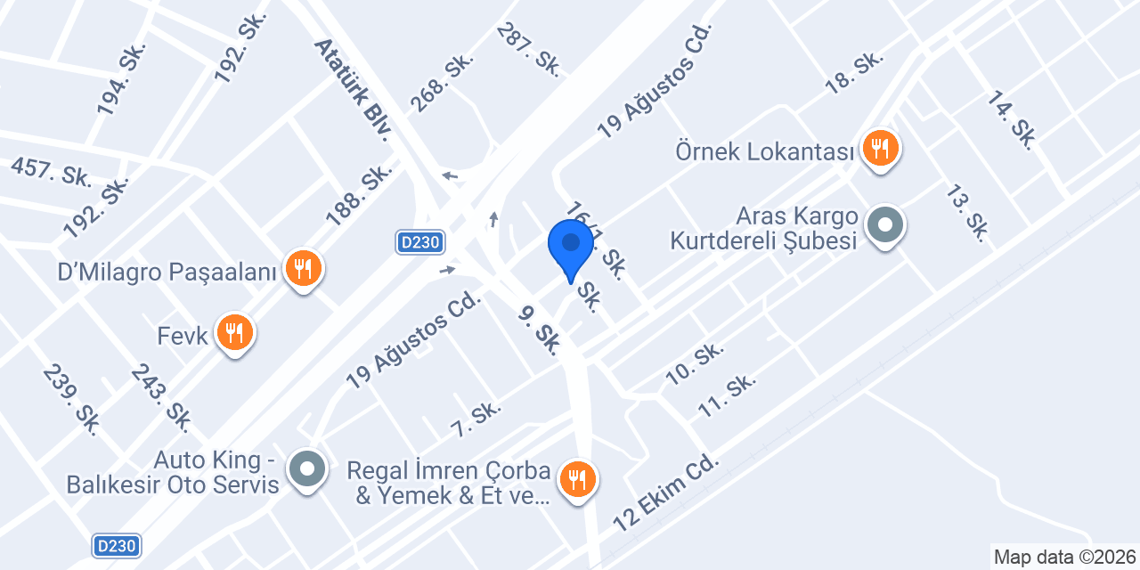 LastikPark - Özbay Rot Balans konumu