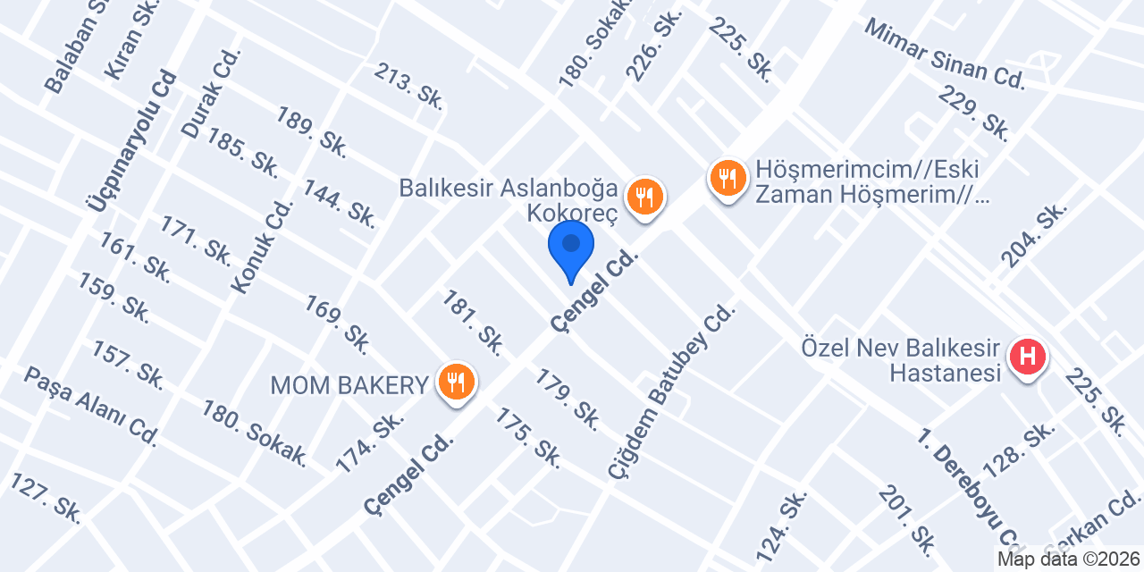 Burmacızade - Çengel Caddesi konumu