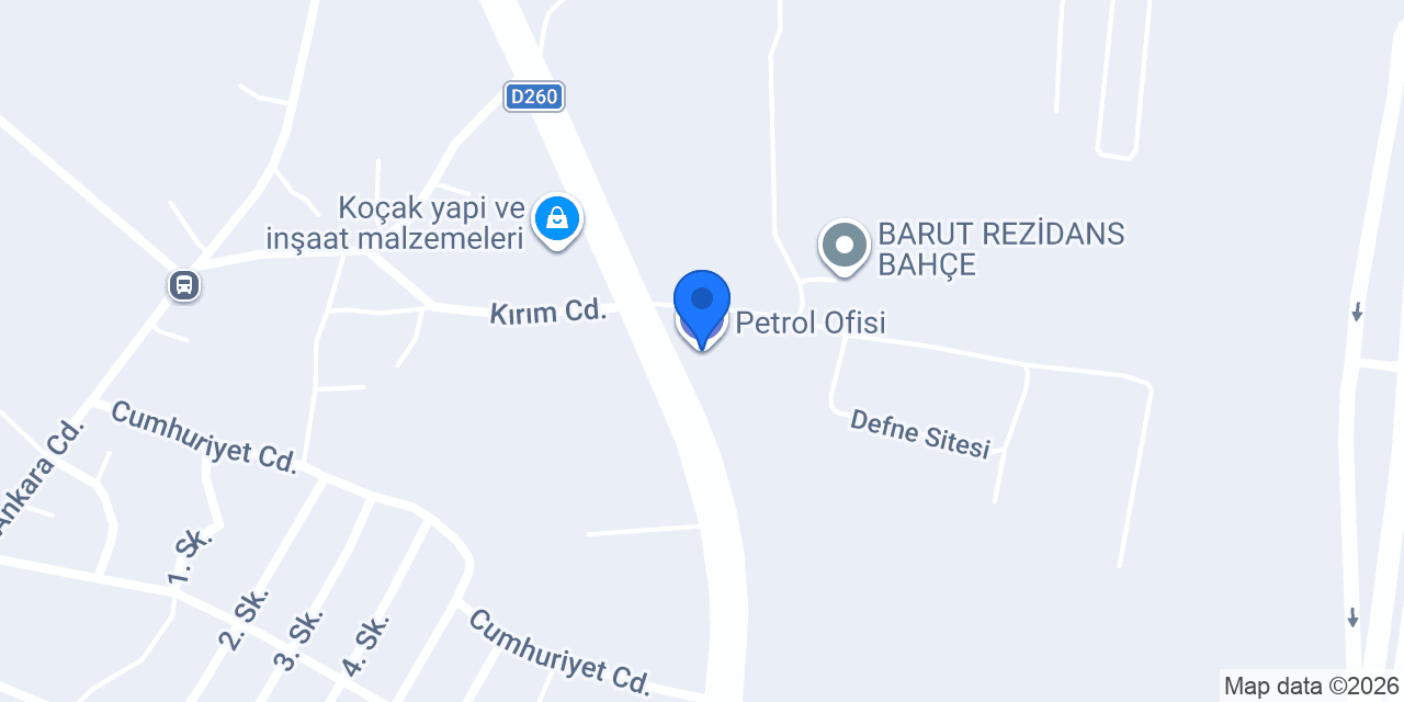 Petrol Ofisi konumu