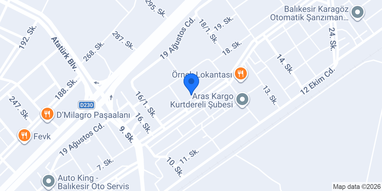 Fidan Oto konumu
