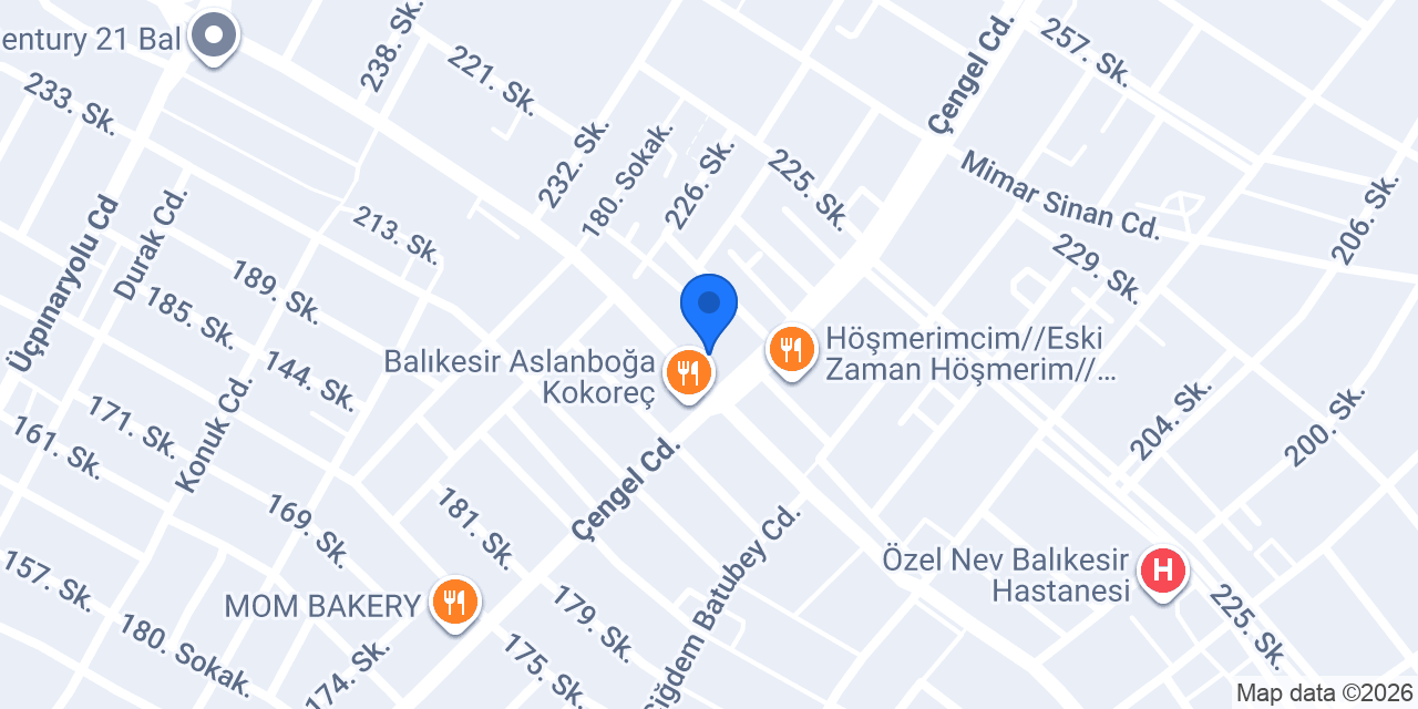 Etçi Kasap Restaurant konumu