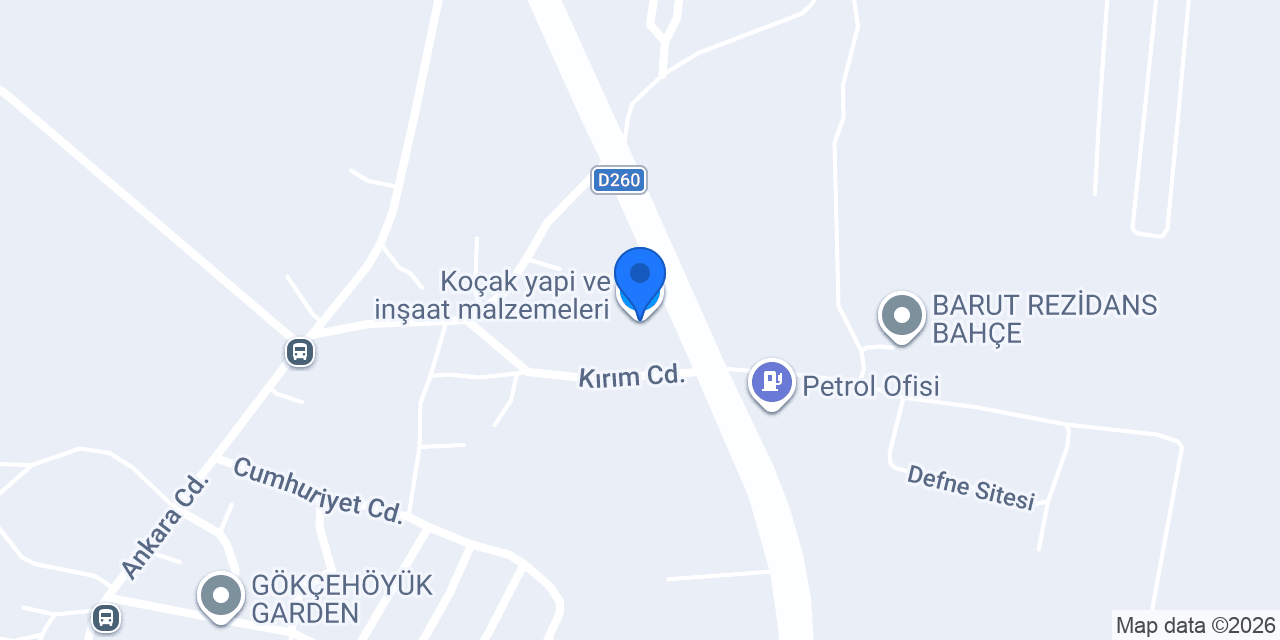 Koçak yapi ve inşaat malzemeleri konumu