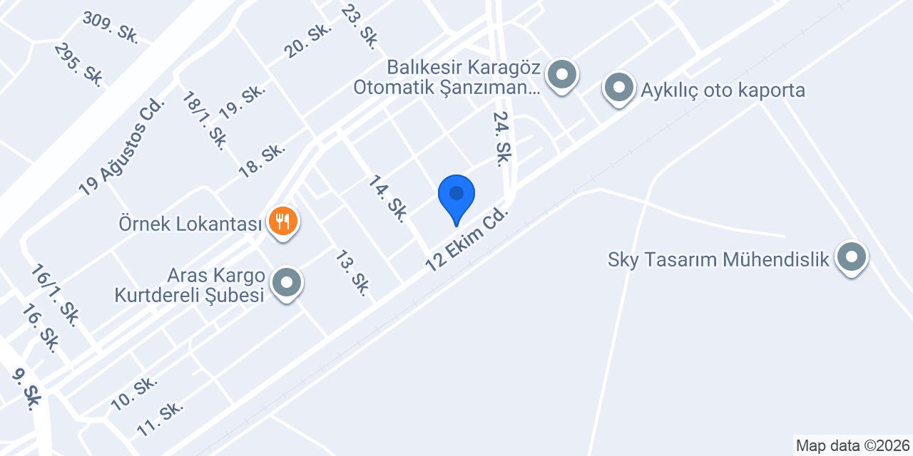 Şahsan Kağıt Ambalaj konumu