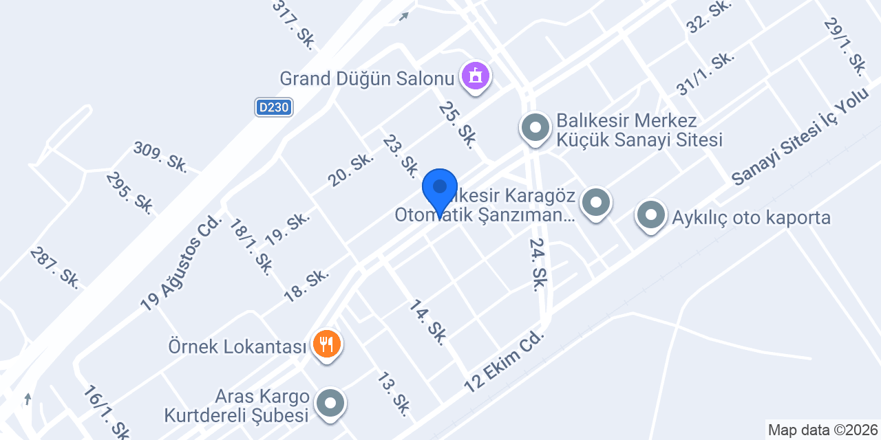Erbaş Orman Ürünleri konumu