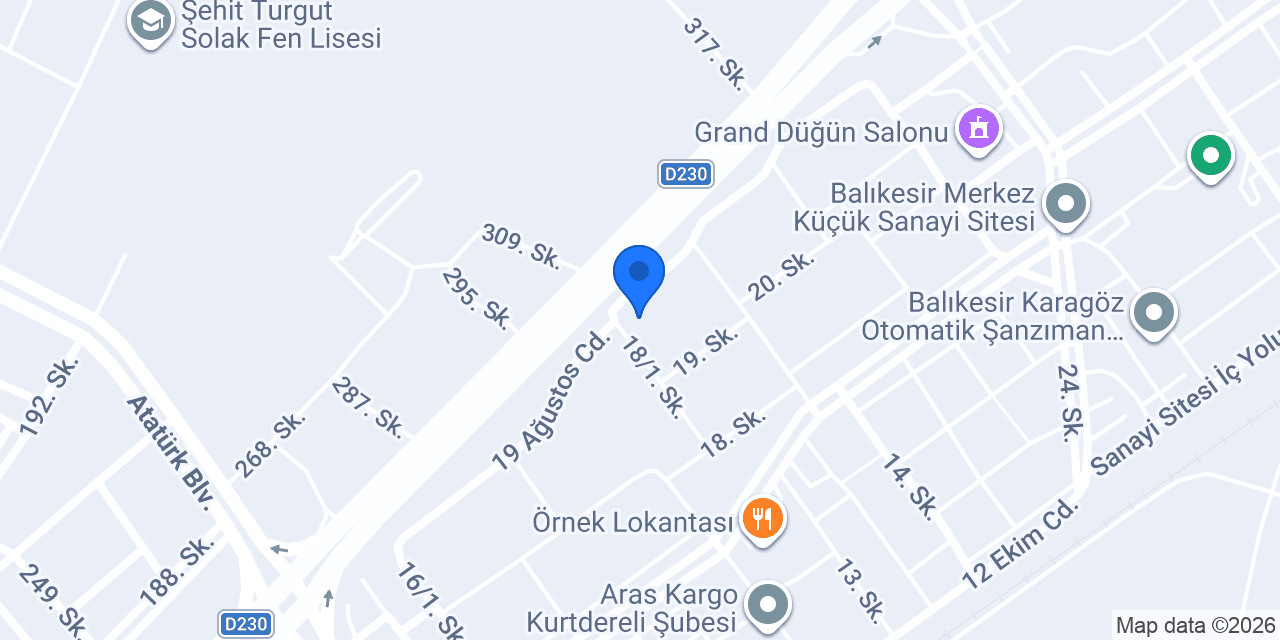 Balıkesir Korusu konumu