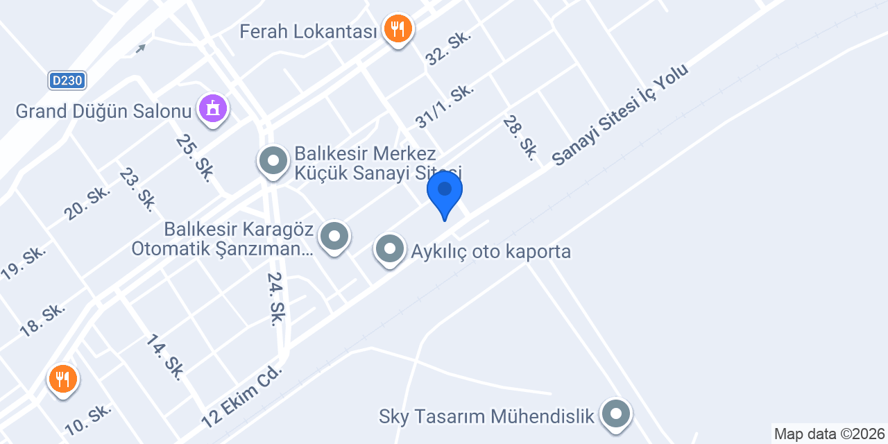 Türksel Metal konumu