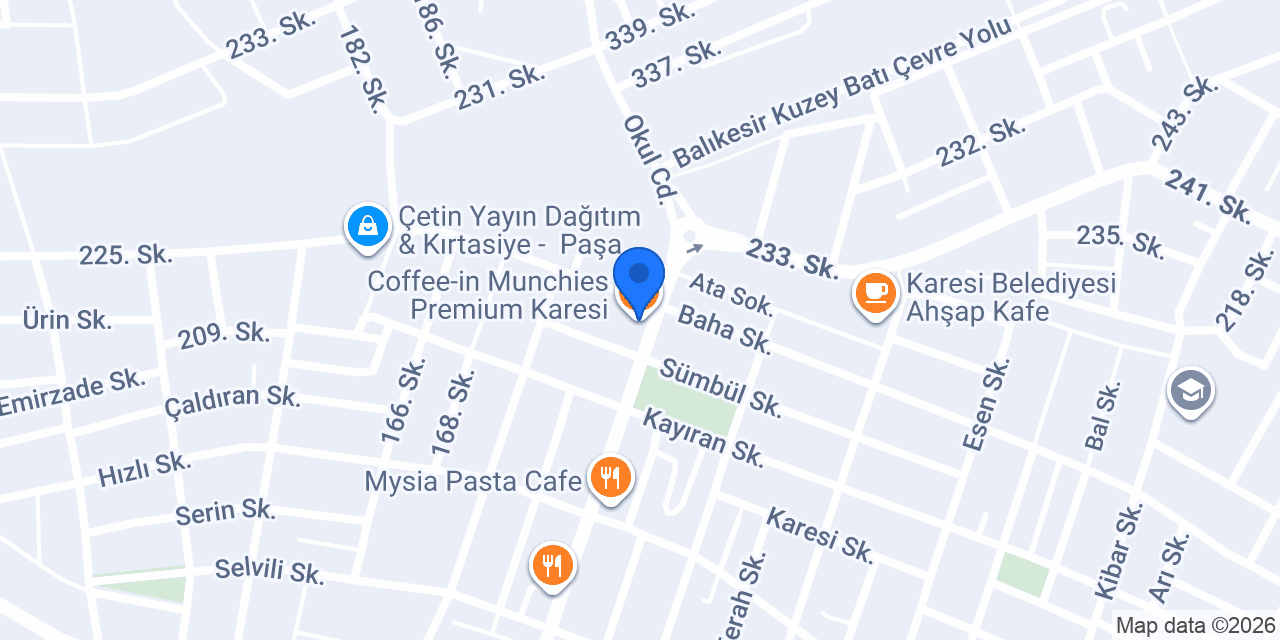 Coffee-in Munchies Premium Karesi konumu