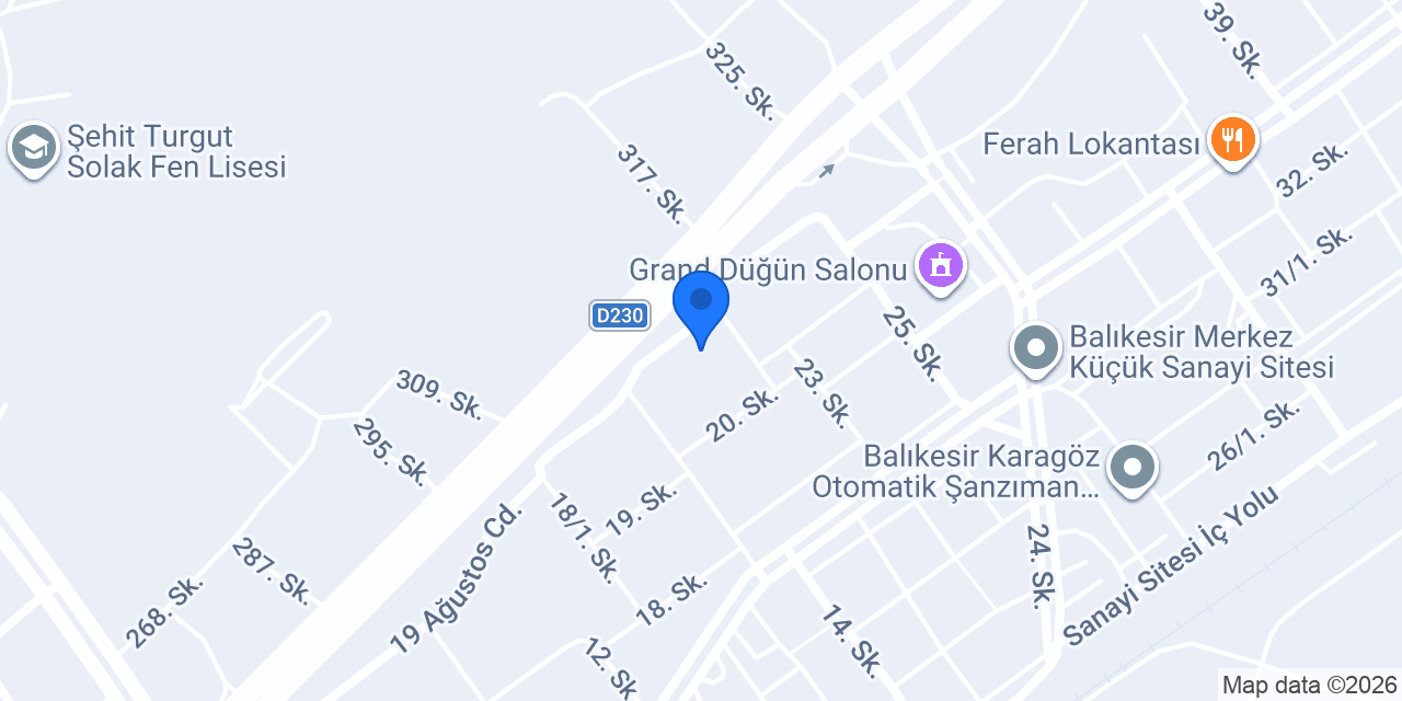 Dizbay Parke ve Mobilya konumu