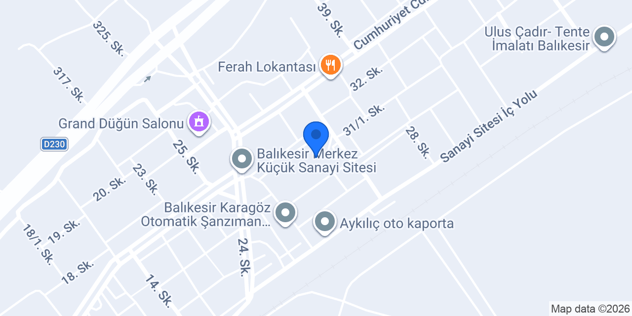 Efor Karting Balıkesir konumu
