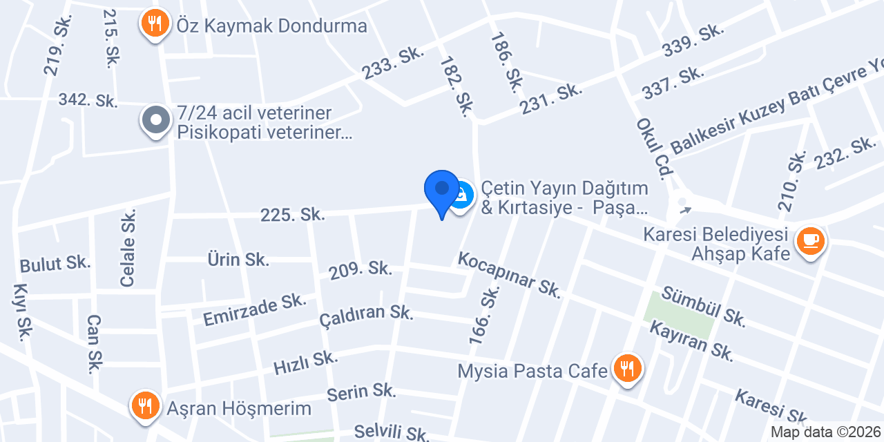 Bilgi Anaokulu konumu