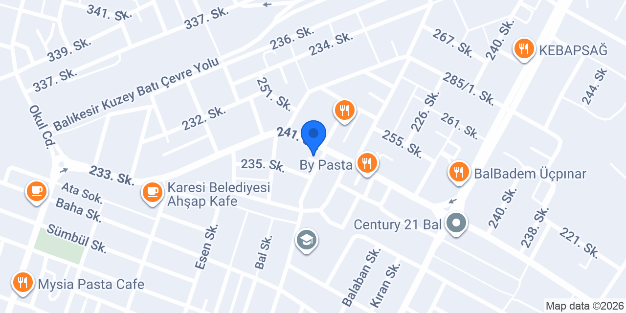 Baklavazade Serdar Usta konumu