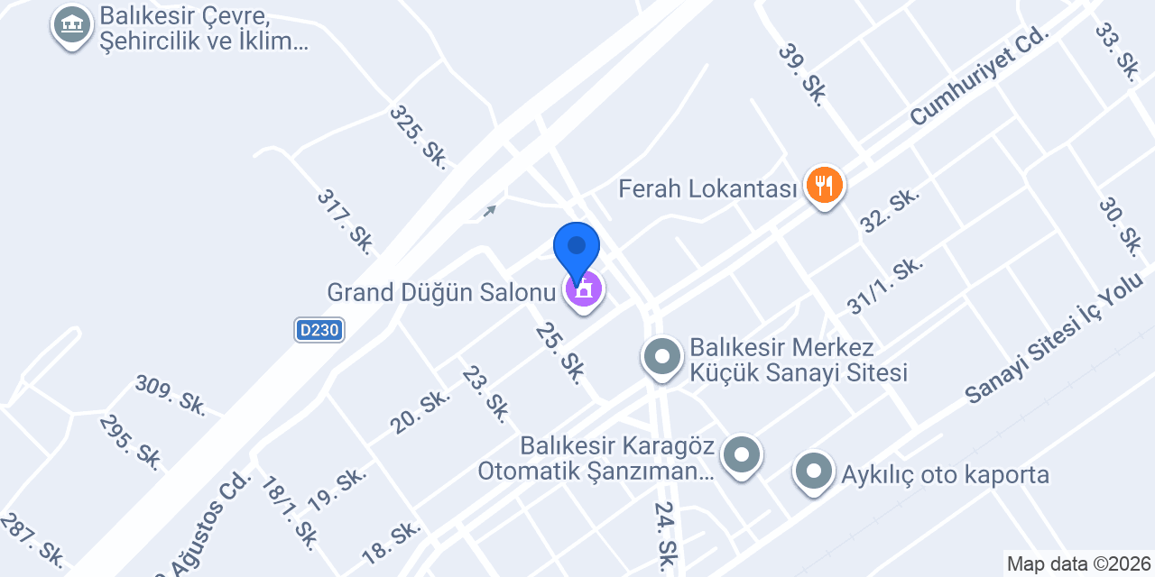 Çiçek Lokantası konumu