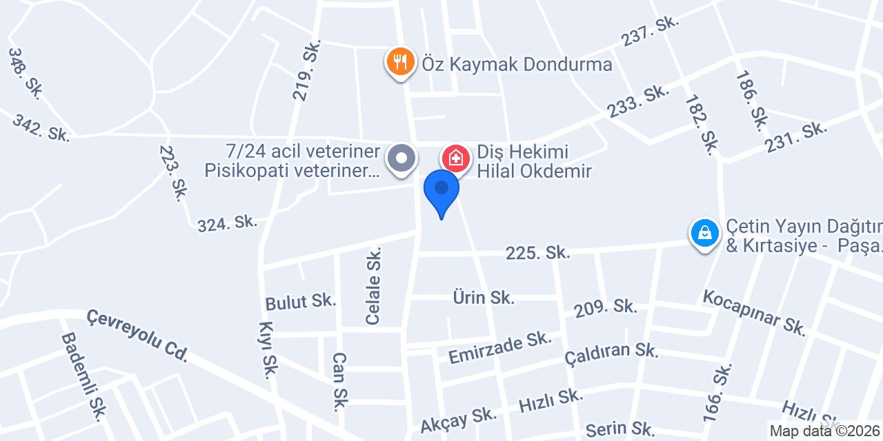 Beta Oto Tekstil konumu