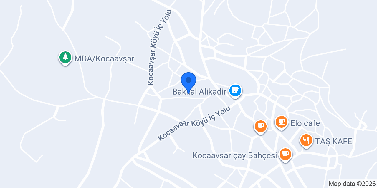 Kocaavşar Sağlık Ocağı konumu