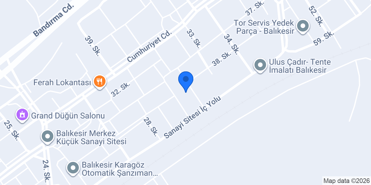 ŞAP-MERSAN konumu
