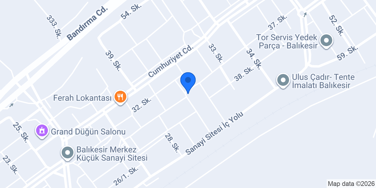 Dodesa Oto Tamir Bakım konumu