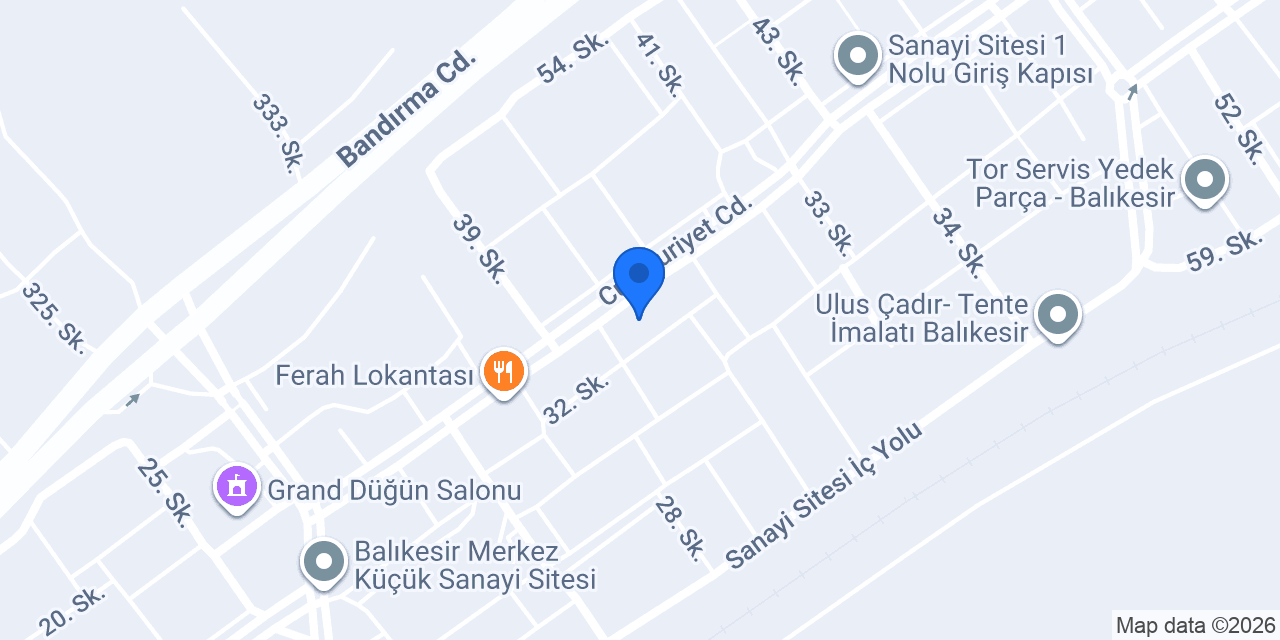 TDİCHİP BALIKESİR konumu