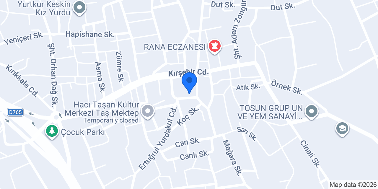 Keskin Belediye Başkanlığı konumu