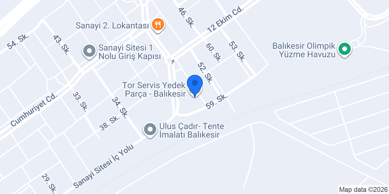 Tor Servis Yedek Parça - Balıkesir konumu