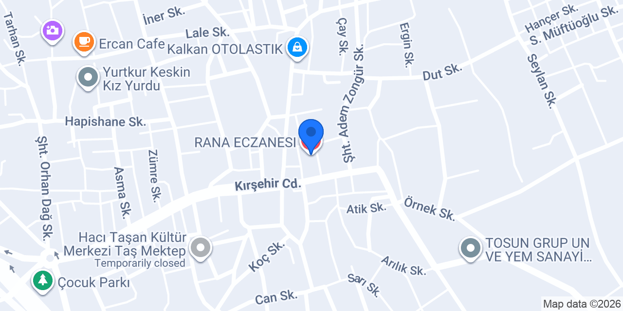 RANA ECZANESI konumu