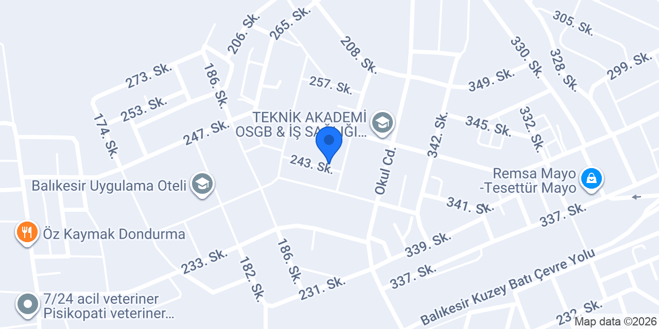 MBS Pastacılık ve Dondurma konumu