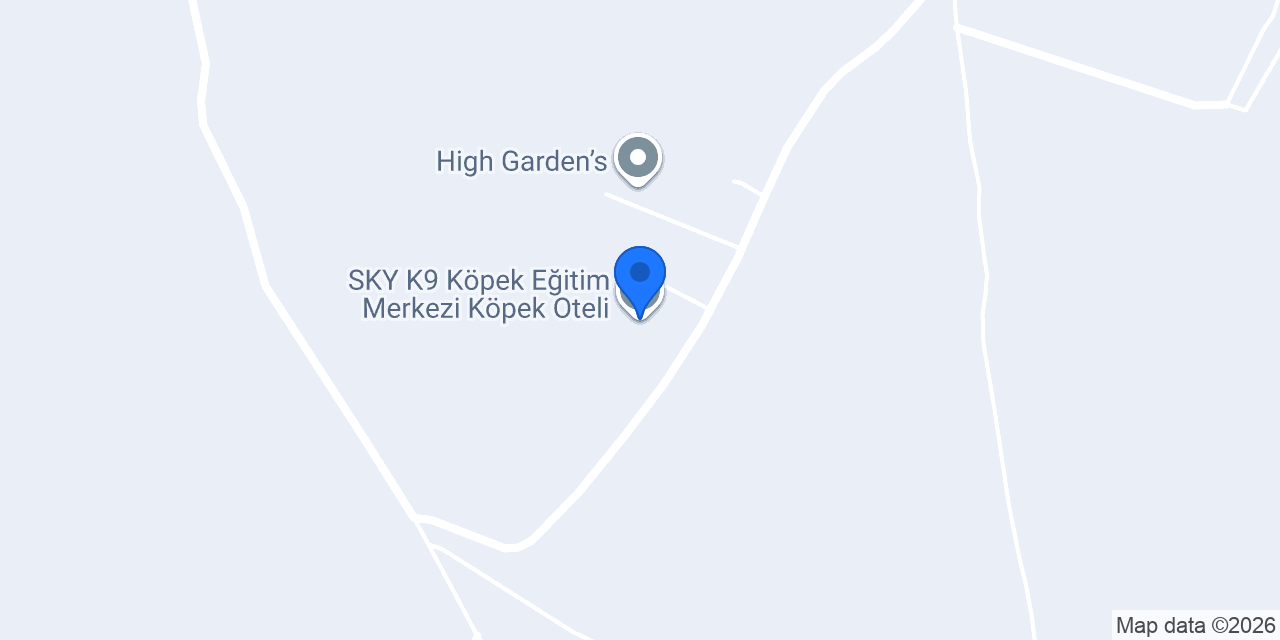 SKY K9 Köpek Eğitim Merkezi Köpek Oteli konumu