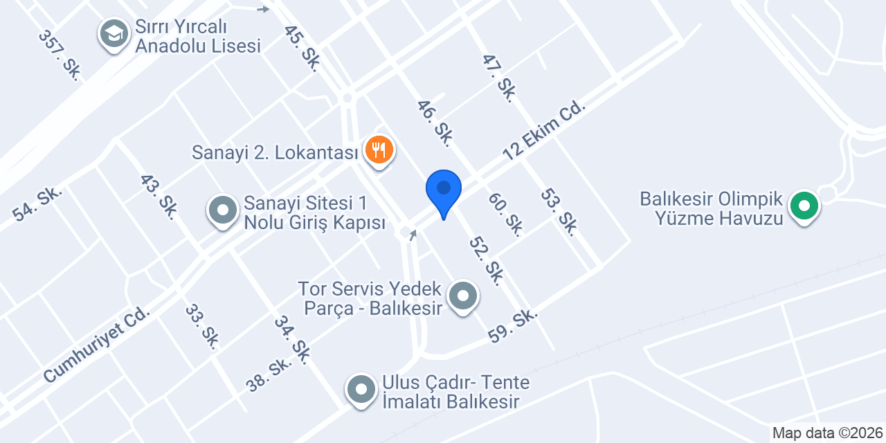 Tuborg Balıkesir - EGE CAN konumu